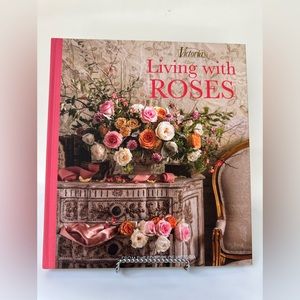 Brand New Living With Roses Coffee Table Book From The Editors of Victoria